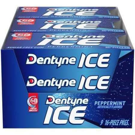 DENTYNE Dentyne Single Peppermint Ice Gum 16 Pieces, PK162 31254
